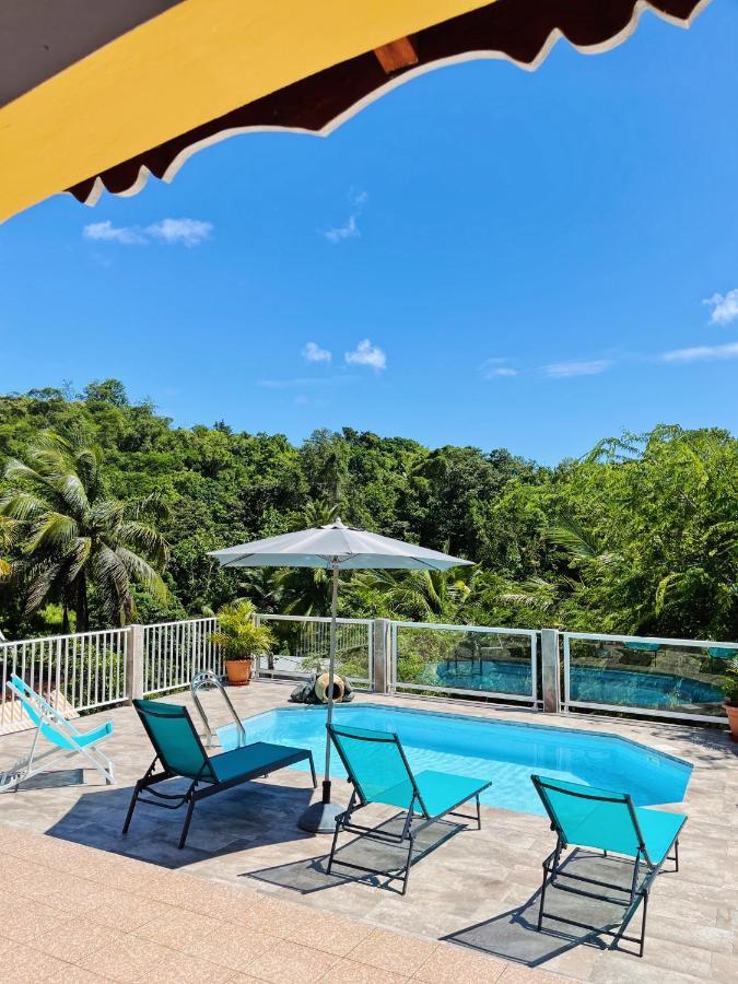La Villa Ixora, Magnifique Villa Avec Piscine เลส์อาบิมส์ ภายนอก รูปภาพ
