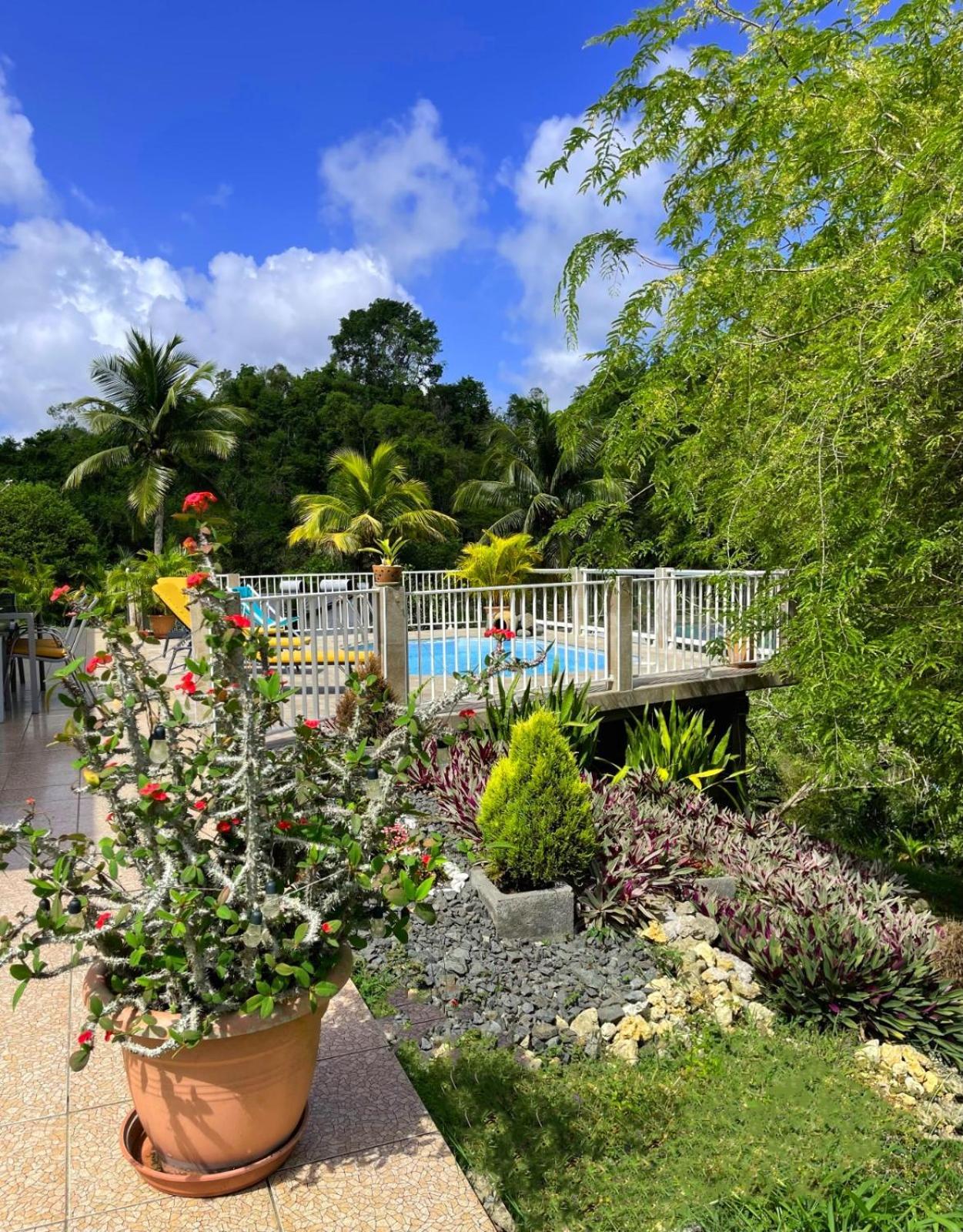 La Villa Ixora, Magnifique Villa Avec Piscine เลส์อาบิมส์ ภายนอก รูปภาพ